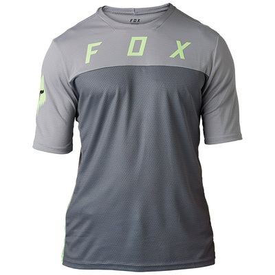 Fox MTB Jerseys Short Sleeve Flexair Pro Gun Metal